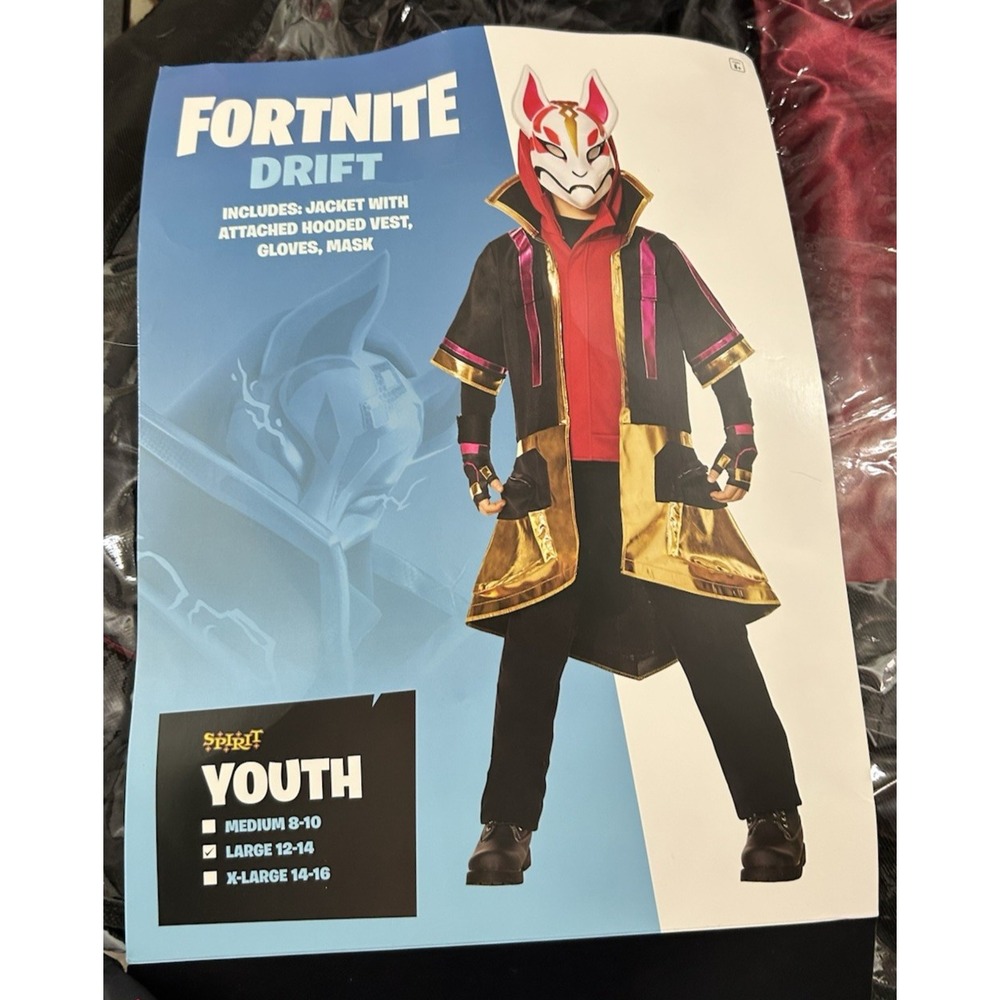 Fortnite Drift Costume Spirit Halloween Youth Large 12-14‎ COMPLETE - Picture 7 of 10